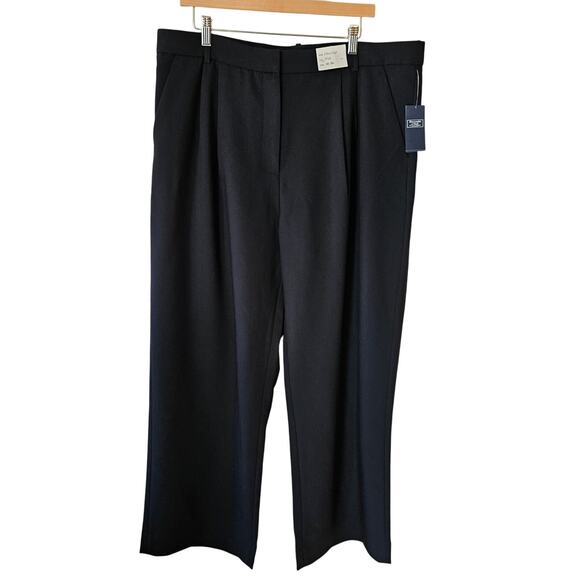 Abercrombie & Fitch Women's Sloane Tailored Pant Sz 34/ 18R Trousers Wide Leg - Picture 1 of 9
